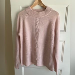 Nanette Lepore Sweater Womens Xlarge Beige Cashmere Crewneck Long Sleeve Casual